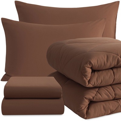 5 Piece Twin Bedding Set, All Season Super Soft Bed in a Bag - NTBAY