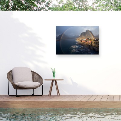 Trademark Fine Art - Nicolas Schneider In The Rainbow Matted Framed Art