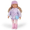 Our Generation Wintery Glam Outfit 18" Doll Coat with Hat, Boots & Purse Accessories - 2 of 4