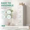 Munora - 4-Drawer Vertical File Cabinet with Lock - Heavy Duty for A4/Letter/Legal Files - White - 3 of 4