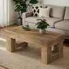 Hommoo 47" Farmhouse Coffee Table with Storage Drawer, Center Cocktail Table - 3 of 4