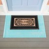 Evergreen Blue Wood Plank Layering Mat 42 x 26.5 inches Indoor and Outdoor Decor - 3 of 4