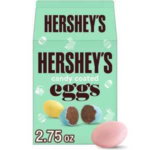 HERSHEY'S Easter Pastel Milk Chocolate Eggs Carton Candy - 2.75oz - 1 of 4