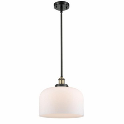Bell - 1 Light Stem Hung Mini Pendant In Industrial Style-10 Inches Tall and 12 Inches Wide