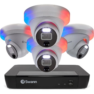 NVR8-8580 / 2TB / 4x NHD-1200DE 12MP Dome SwannForce IP Digital Still Cameras
