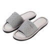 Roxoni Velvet Knit Flat Sandals for Women-Stylish Textured Woven Surface-Soft Ridge Around Insole - 2 of 4