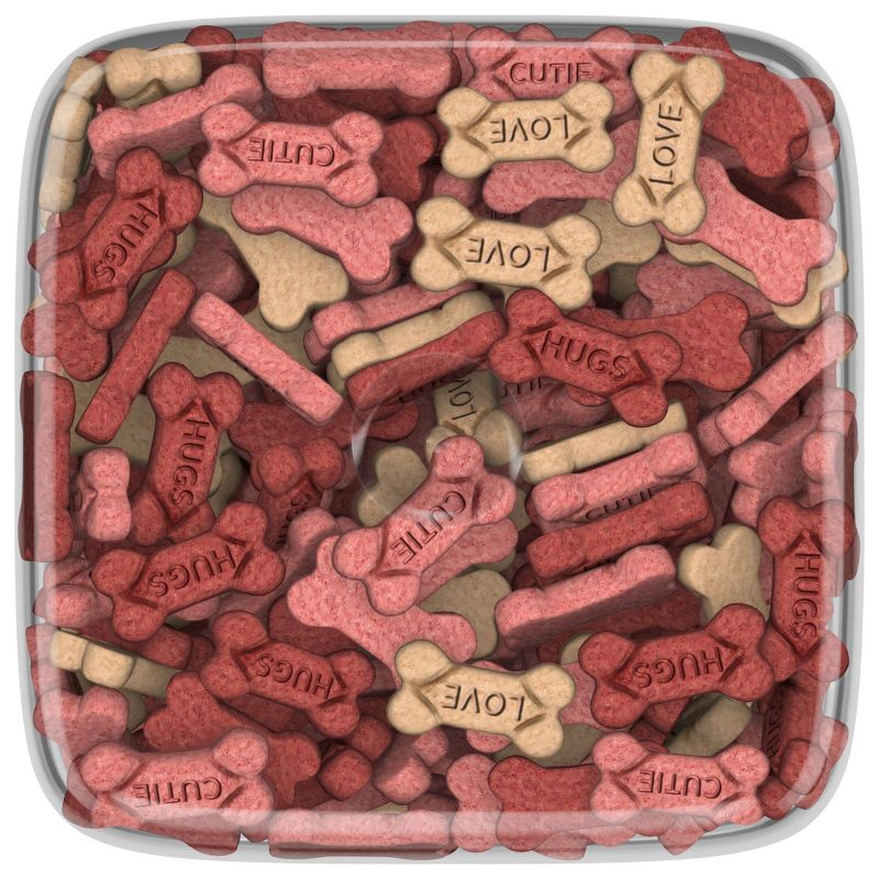 Milk-Bone Valentine Sweetheart Snacks Dog Treats Biscuits Canister with Chicken, Bacon &#38; Beef Flavor - 25oz, 5 of 9
