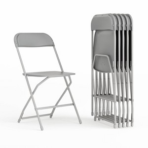 Alamont 6pk Hercules Plastic Folding Chairs - 1 of 4