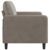 vidaXL 2-Seater Sofa Light Gray 55.1" Velvet - 4 of 4