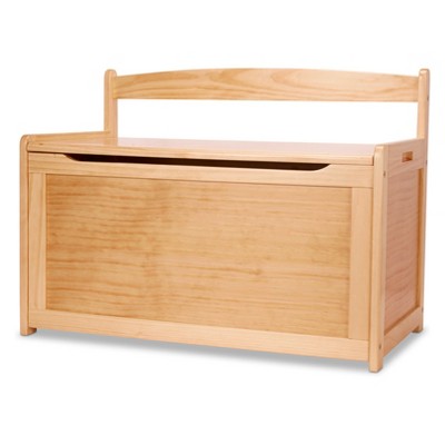 Melissa &#38; Doug Wooden Toy Chest - Honey
