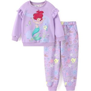Disney Princess Toddler Girls Ruffle Fall Casual Top and Bottom Sets - 1 of 4