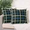 Unique Bargains Printing Soft Throw Invisible Zipper for Home Decor Bedroom Pillow Covers 2 Pcs - 2 of 4