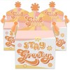 Big Dot of Happiness Stay Groovy - Treat Box Party Favors - Boho Hippie Party Goodie Gable Boxes - Set of 12 - image 2 of 4