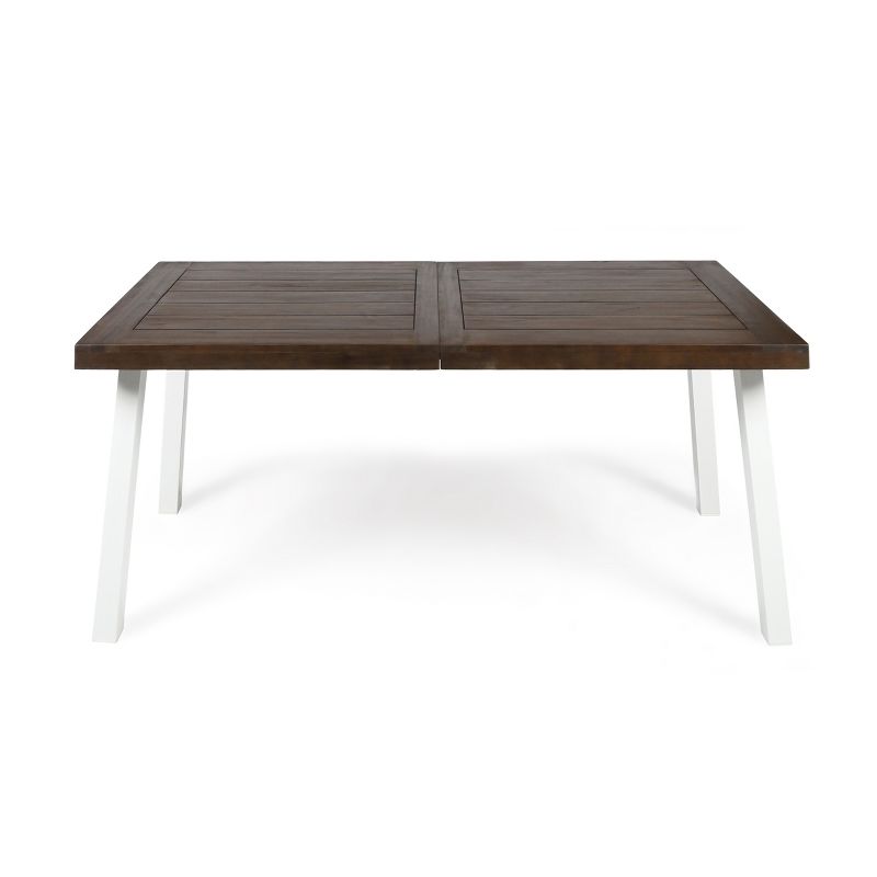 Della Rectangle Acacia Dining Table - Christopher Knight Home, 1 of 6