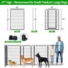 8 Panels Heavy Duty Dog Playpen 32"W×47”H Indoor Outdoor - 2 of 4