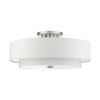 Livex Lighting Meridian 6 - Light Semi-Flush Mount in  Brushed Nickel - 2 of 2