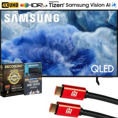 Samsung 43 inch QLED Q8F 4K Vision AI Smart TV (2025) w/ Extended Protection Bundle