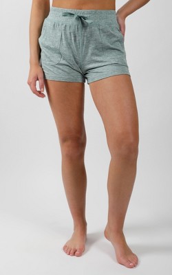 90 Degree By Reflex Super Soft Cationic Heather Lounge Shorts - Heather  Balsam Green - X Large : Target