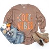 Simply Sage Market Women's Cozy Vibes Distressed Long Sleeve Garment Dyed Tee - 2 of 4
