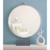 Elegant Lighting Metal frame Round Mirror with decorative hook 24 inch Silver finish - 2 of 4