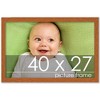 PosterPalooza | Modernist Brown Picture Frame - UV Acrylic, Backing Board, Hanging Hardware Included - 2 of 4