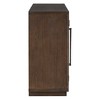 NicBex 4-Door Decorative Storage Cabinet, Glass Doors Sideboard Buffet Cabinet with Storage Arched Cabinet with Adjustable Shelves for Kitchen - 4 of 4