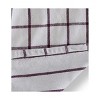 TAG Classic Reversible Double Cloth Plum Purple Windowpane Cotton Machine Washable Kitchen Dishtowel 26L x 18W in. - 3 of 3