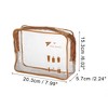 Unique Bargains Women's Transparent Waterproof Business Travel Makeup Bags Brown 2 Pcs - 2 of 4