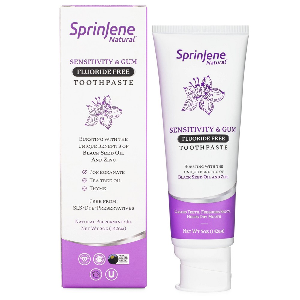 Photos - Toothpaste / Mouthwash SprinJene Natural Sensitivity & Gum Fluoride Free Toothpaste - 5oz/1ct