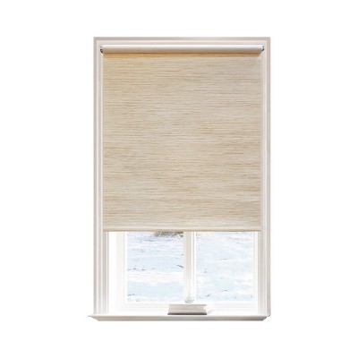 54"x72" Light Filtering Natural Roller Shade Beige - Lumi Home Furnishings