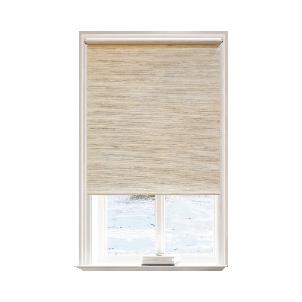 1pc 42"x72" Light Filtering Natural Roller Window Shade Beige - Lumi Home Furnishings