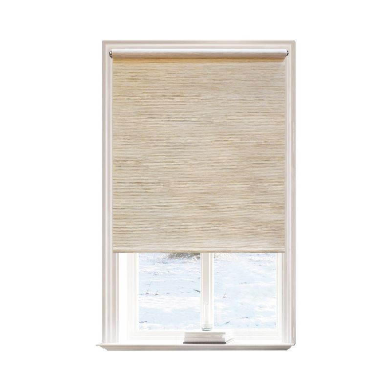 1pc Light Filtering Natural Roller Window Shade - Lumi Home Furnishings, 1 of 13