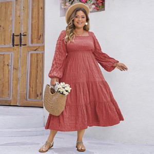 plus size tiered maxi dress with sleeves Plus Size - Flutter Sleeve Tiered Maxi Dress