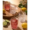 Godinger Silver Set of 4 Dublin Acrylic Double Old Fashion Glasses: Hand Wash, 12 oz Capacity, Clear Drinkware for All Ages - 3 of 4