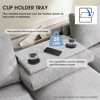 YOOCOZZ Sectional Sofa with Drop-Down Table, Cup Holders, Bluetooth Speakers, Hidden Armrest Storage and USB Charger - 4 of 4