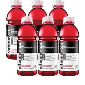 Vitamin Water Acai-Blueberry-Pomegranate, XXX - 20 Fl Oz Bottle (Pack of 6) - 1 of 4