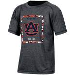 NCAA Auburn Tigers Boys' Gray Poly Pixel T-Shirt