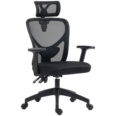 TiramisuBest High Back Ergonomic Mesh Office Chair, Adjustable, 360¡ã Swivel Wheels, Black