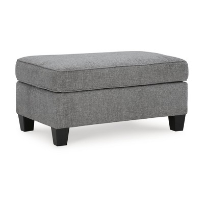 Signature Deisgn by Ashley Contemporary Mathonia Ottoman, Smoke