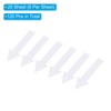 Unique Bargains Waterproof Removable Self-Adhesive Wall Marking Arrow Stickers 4 Inch White 120 Pcs - 3 of 4