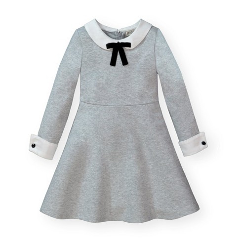 Hope & Henry Girls' French Look Ponte Dress with Bow, Kids - image 1 of 4