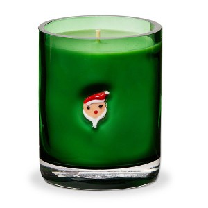 Tag Santa Scented Candle in Jar - 32 Hour Burn Time, Everyday Green Candle, 3.25" x 3.25" x 4" - Perfect Holiday Decor - 1 of 2