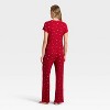 Women's Pointelle Short Sleeve Shirt and Pants Pajama Set - Auden™ - 2 of 3