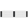 vidaXL Headboard Cushion White and Black 76" Faux Leather - 4 of 4
