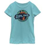 Girl's Jurassic World: Camp Cretaceous Zipline Circle Logo T-Shirt