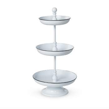 Park Hill Collection 3-Tiered Enamelware Server