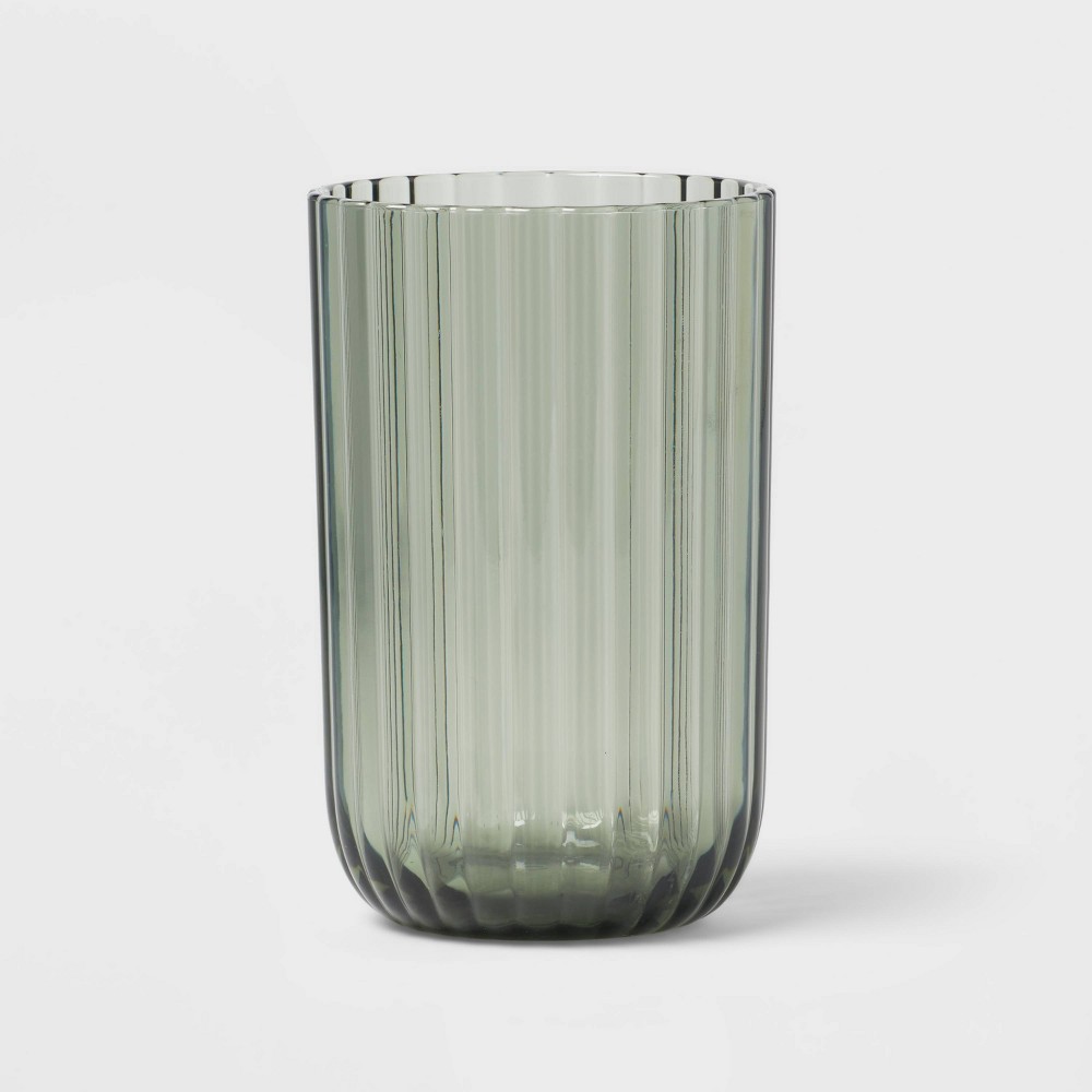 16oz Plastic Ribbed Tall Tumbler Green - Threshold™