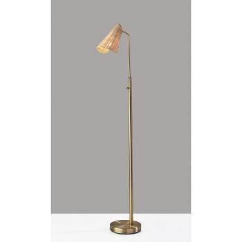 Cove Floor Lamp Antique Brass - Adesso
