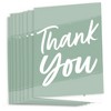 Big Dot of Happiness Sage Green Elegantly Simple - Guest Party Favors Thank You Cards (8 count) - 2 of 4