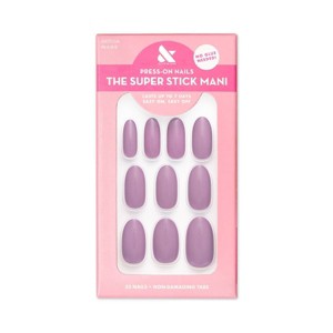 Olive & June Fake Nails - Prairie - Medium Oval - 32ct - 1 of 4